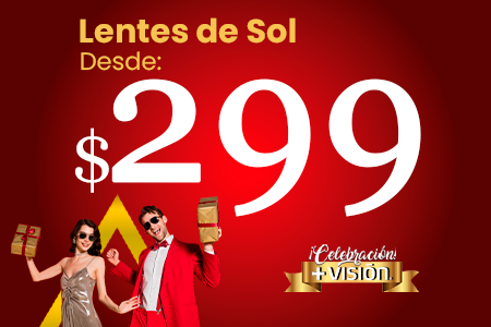 Lentes solares desde $299