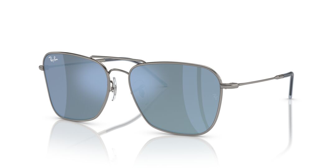 Lentes de Sol Ray Ban RBR0102S Caravan Reverse Plata