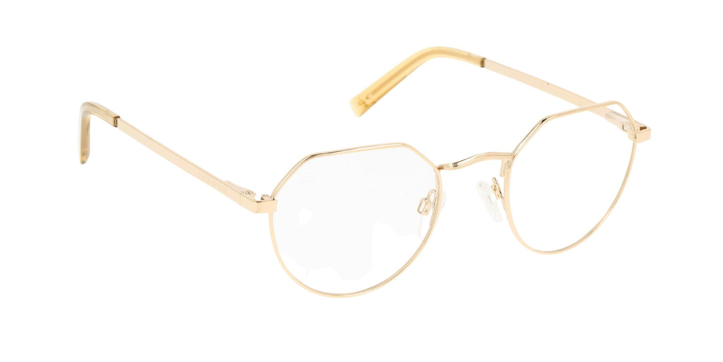 Lente Oftálmico Con Protección Filtro De Luz Azul Privé Revaux THEDREAMER Dorado