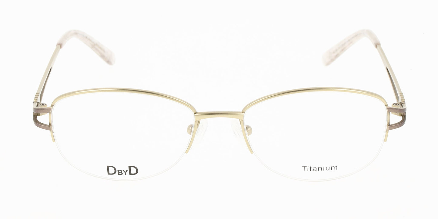 Lente Oftálmico D By D DBOF9003 Dorado-Más Visión México