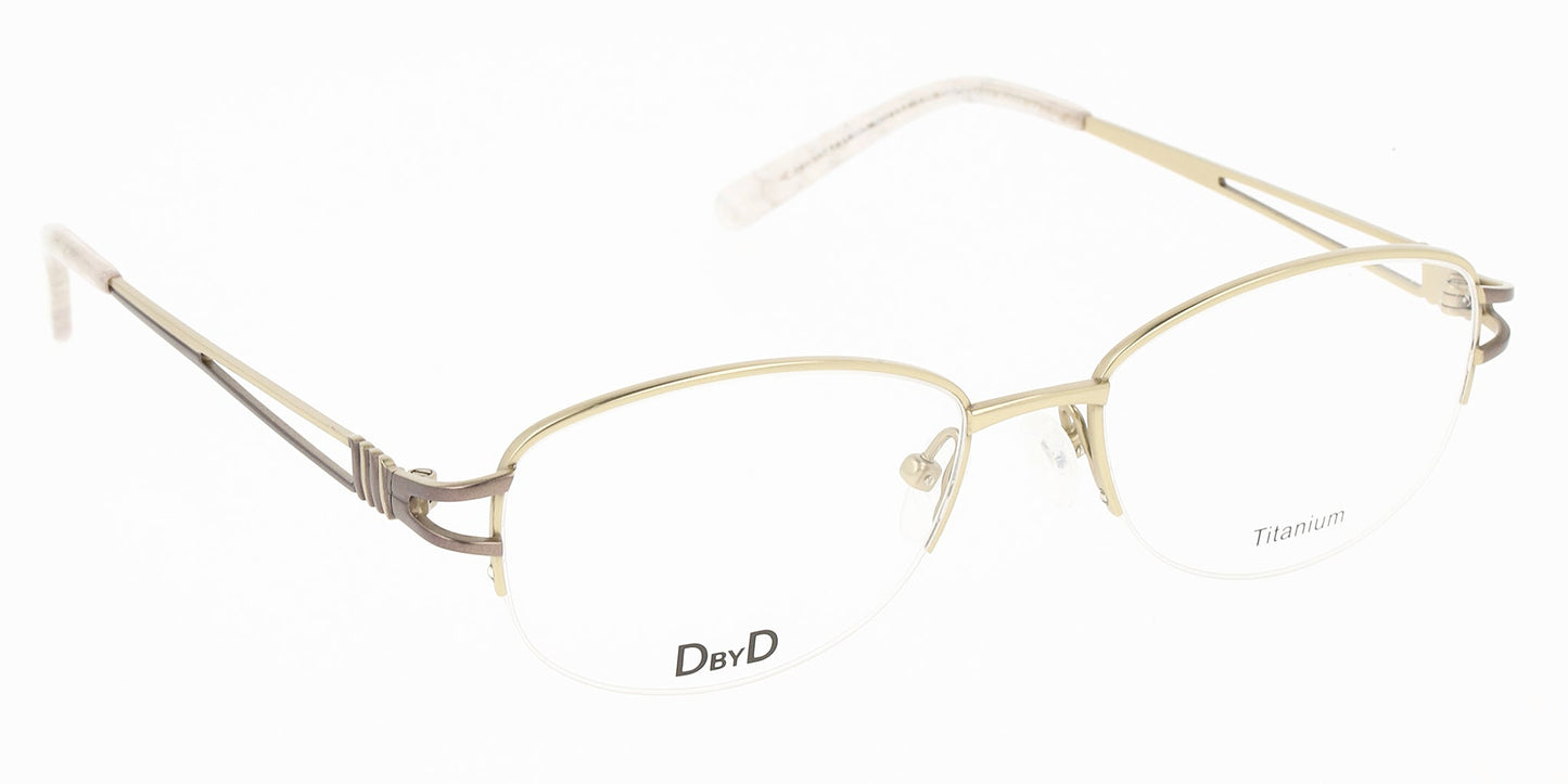Lente Oftálmico D By D DBOF9003 Dorado-Más Visión México