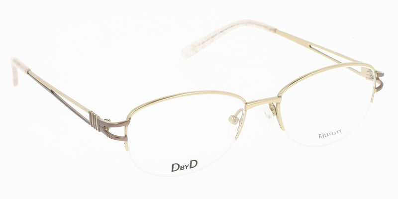 Lente Oftálmico D By D DBOF9003 Dorado-Más Visión México