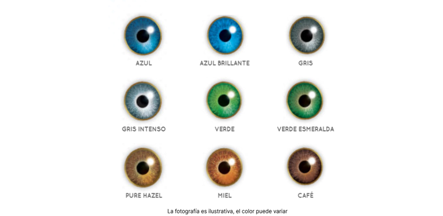 Lentes de Contacto Air Optix Colors cosmético para Miopía o Hipermetropía