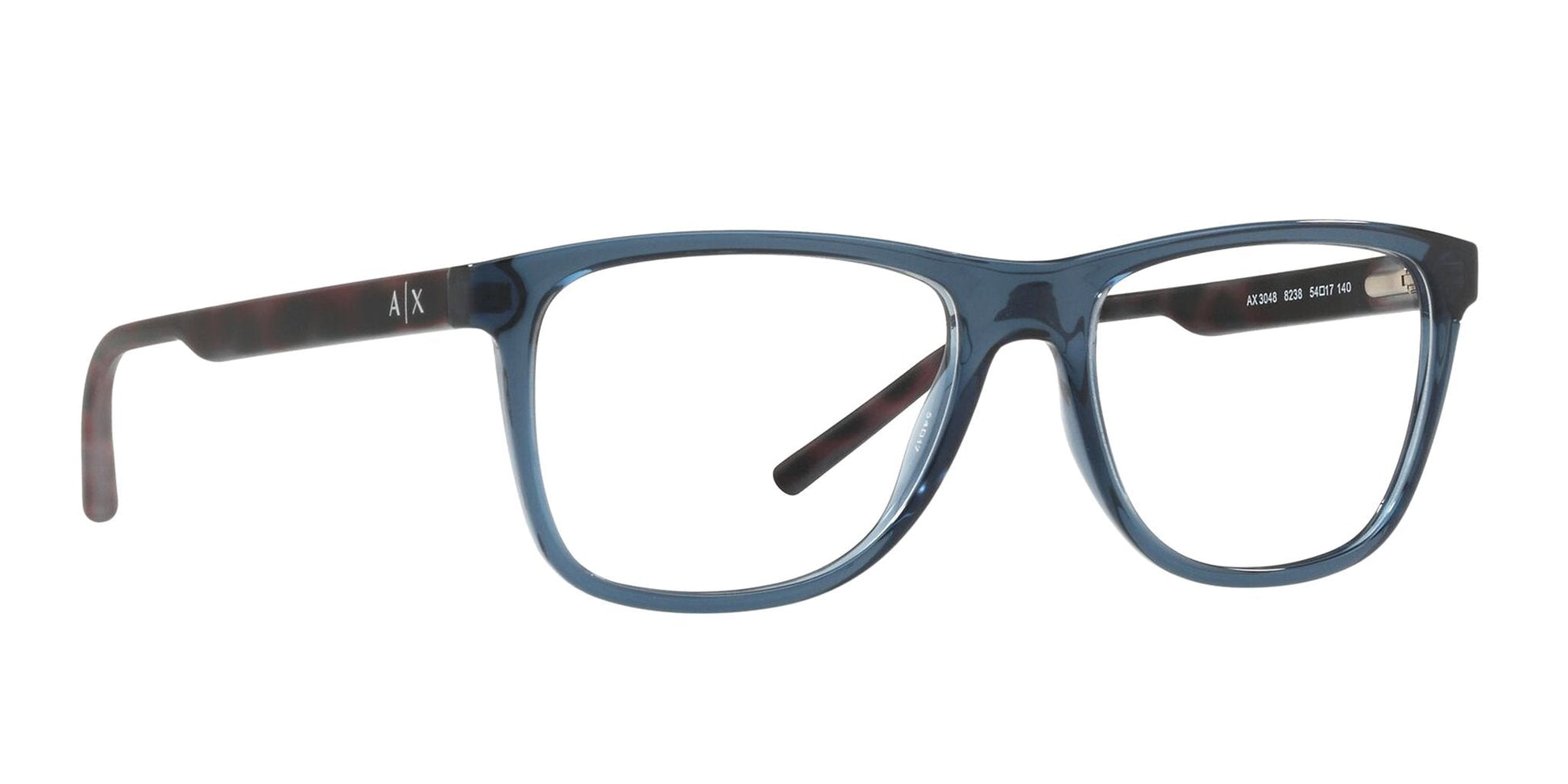Lente Oftálmico Armani Exchange AX3048 Azul-Más Visión México