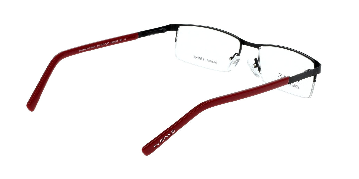 Lente Oftálmico In Style ISAM33BR Negro-Más Visión México