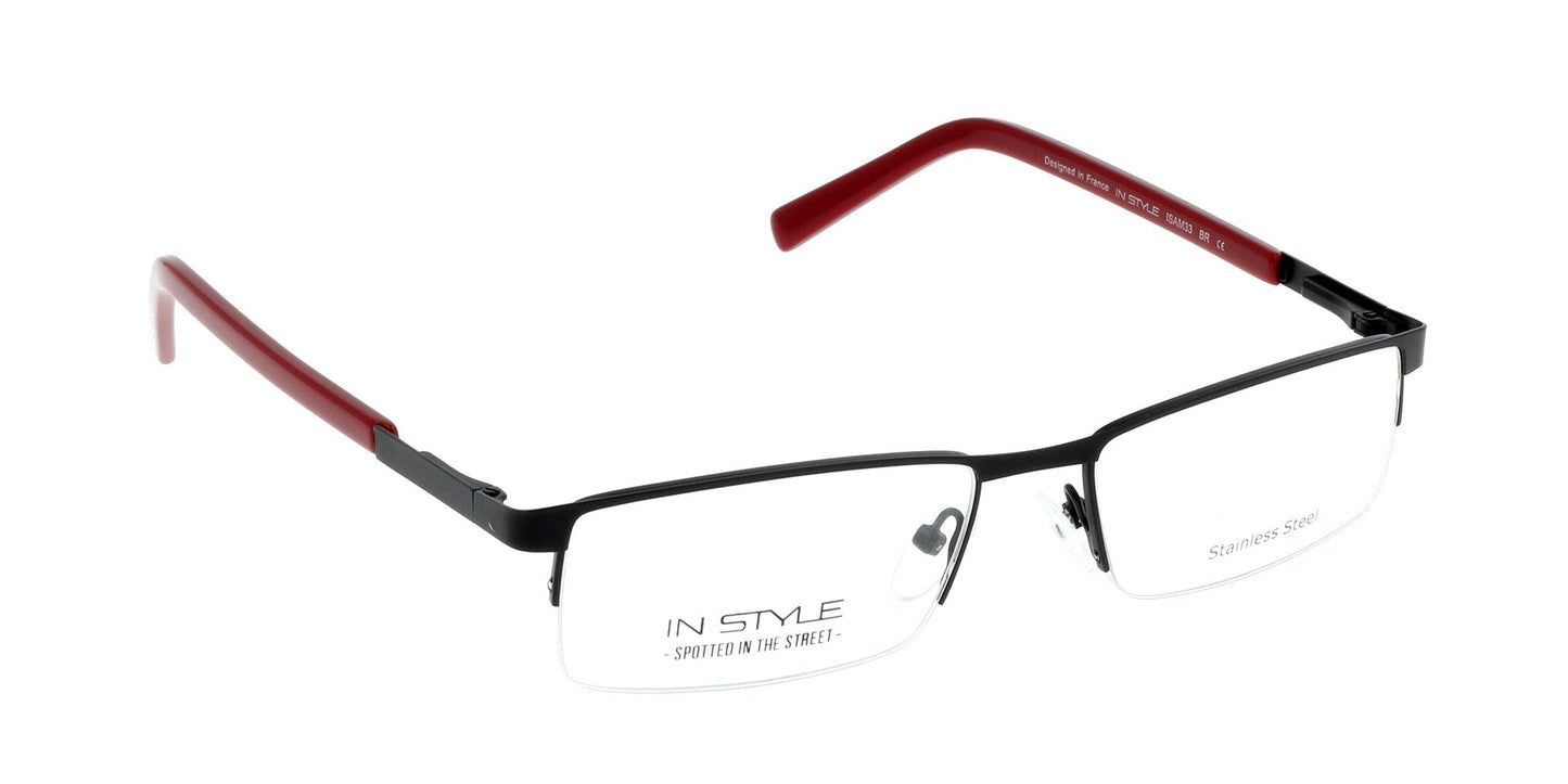 Lente Oftálmico In Style ISAM33BR Negro-Más Visión México