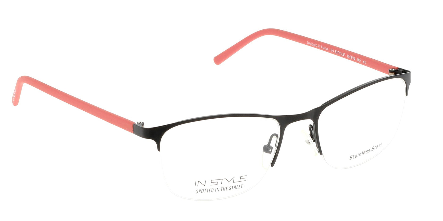 Lente Oftálmico In Style ISCF06 Negro-Más Visión México