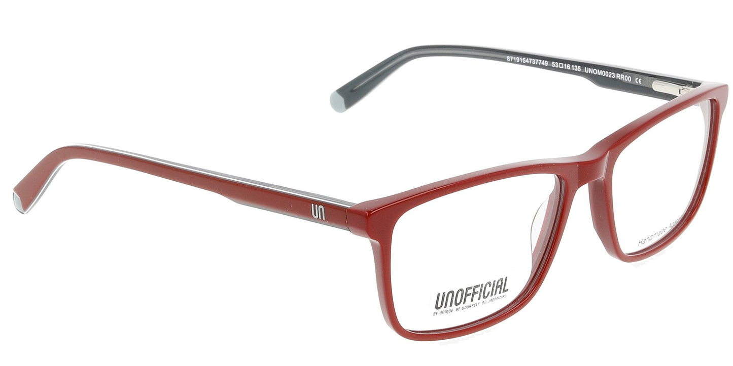 Lente Oftálmico Unofficial UNOM0023 Rojo-Más Visión México