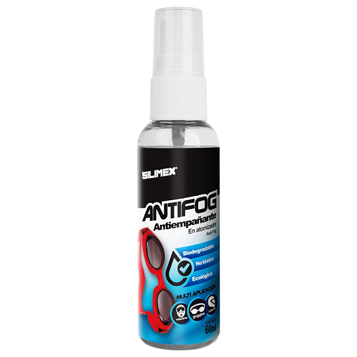 ANTIFOG SPRAY DESEMPANANTE SILIMEX EN SPRAY PARA GOOGLEES